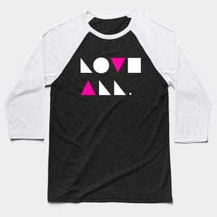 Lovel All LGBT Gay Minimalist Geometric Baseball T-Shirt